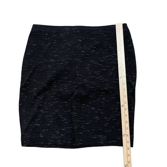 Fenn Wright Manson Woman 8 Skirt Black Winter White Straight‎ Pencil Stretch Zip - Picture 4 of 7